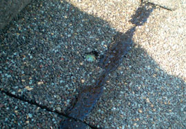 Incorrectly-positioned and badly over-driven nail