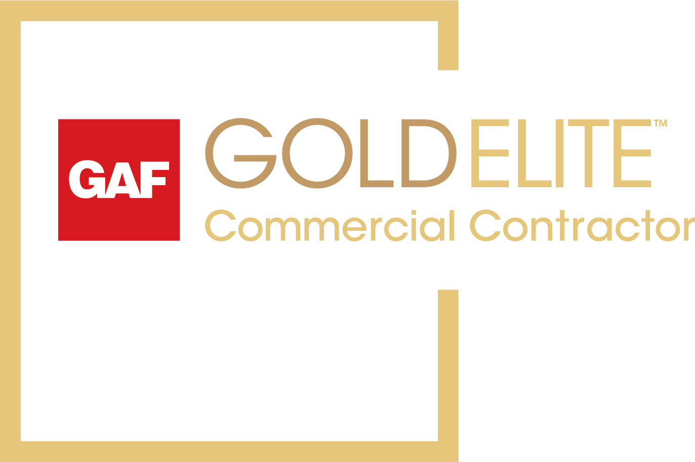 GAF Commercial Contractor logo